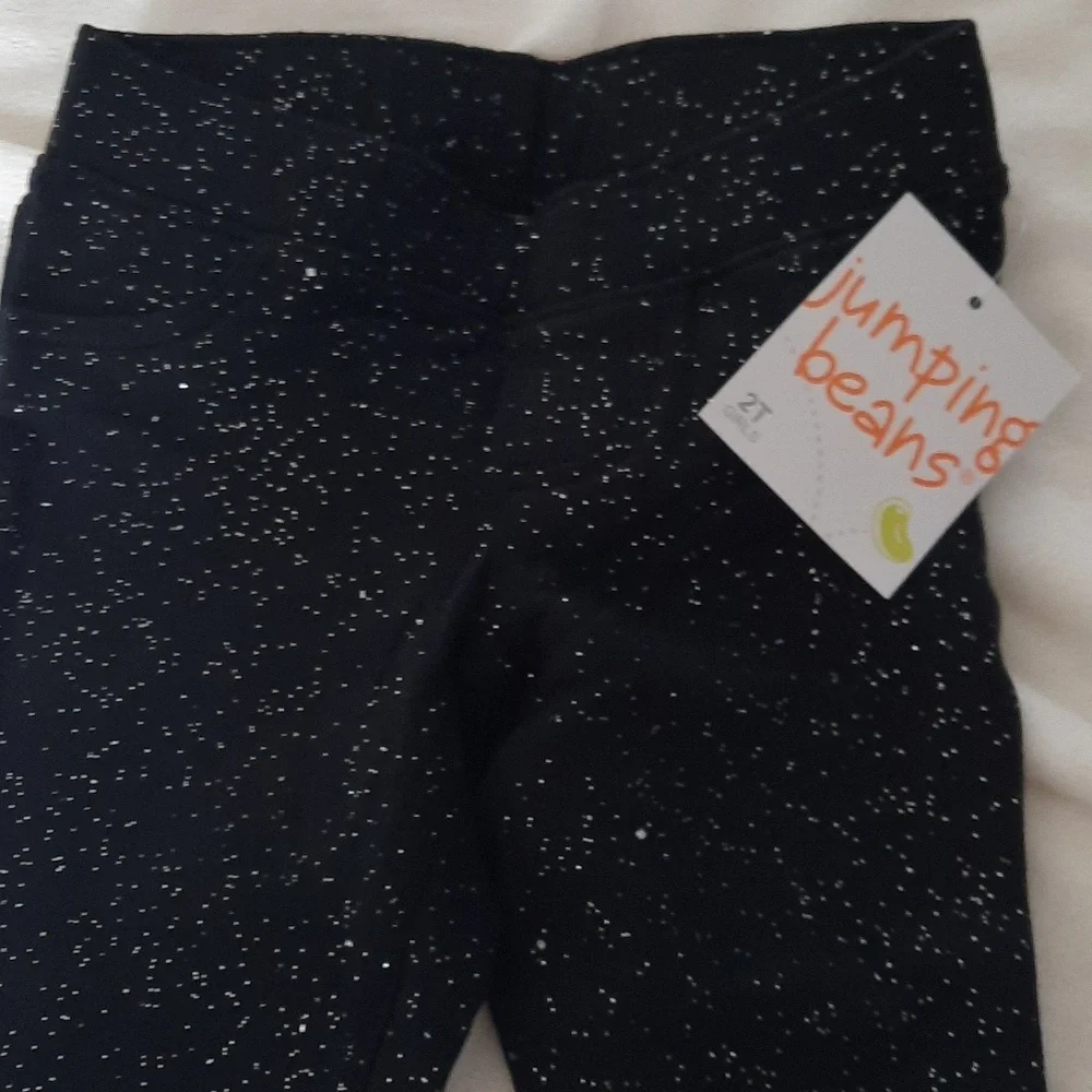 3 for $30. Black leggings with silver glitter